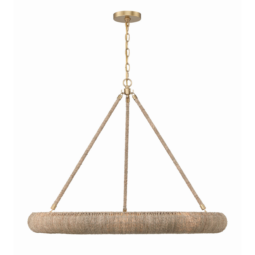 Crystorama Oakley 32'' Integrated LED Chandelier in Soft Gold - Additional View