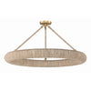 Crystorama Oakley 32'' Integrated LED Semi Flush Mount in Soft Gold - Additional View