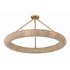 Crystorama Oakley 32'' Integrated LED Semi Flush Mount in Soft Gold - Additional View