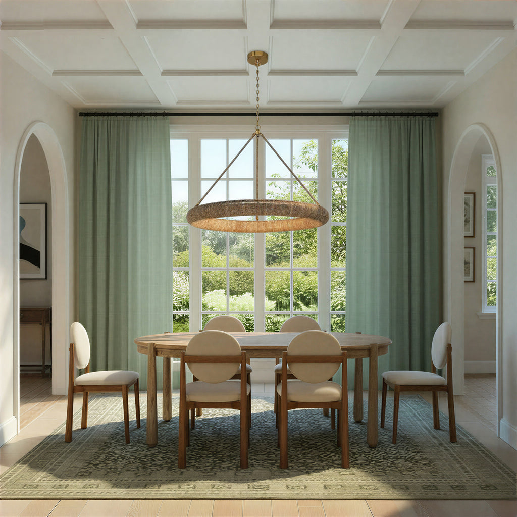 Crystorama Oakley 48'' Integrated LED Chandelier in Soft Gold - Lifestyle View