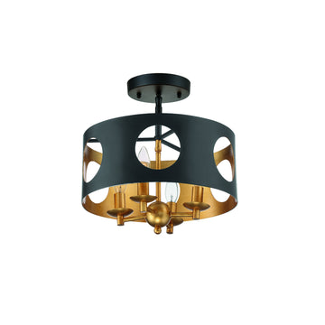 Black + Antique Gold
