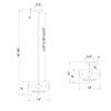 Crystorama Odelle 14'' Chandelier - Product Dimensions