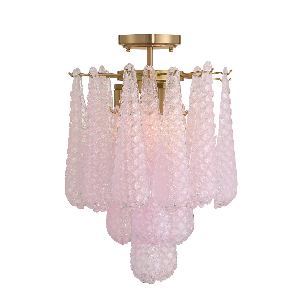 OLL-6004-AG-BH_CEILING Ollie 14.25'' Semi Flush Mount | Alternate Image