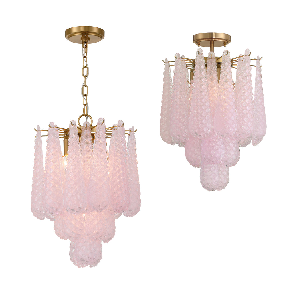 OLL-6004-AG-BH_CEILING Ollie 14.25'' Semi Flush Mount | Alternate Image