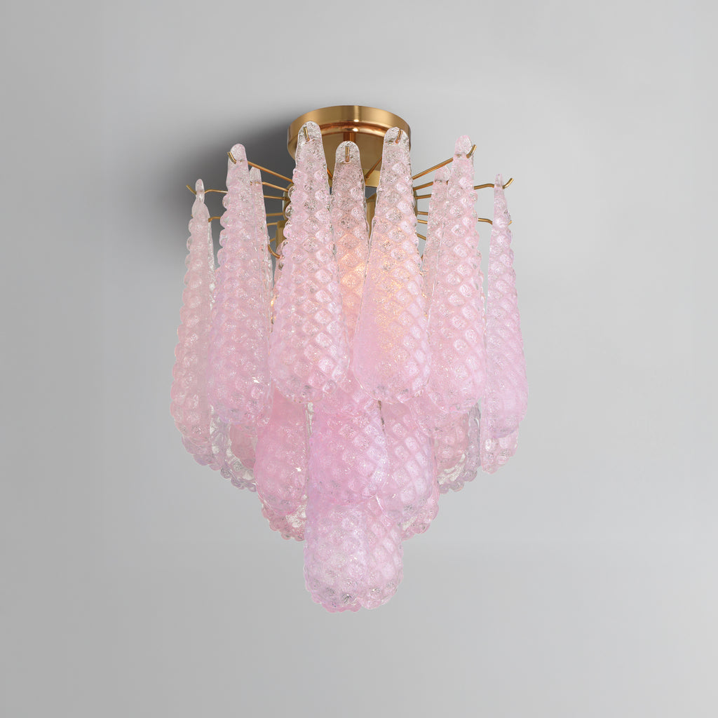 OLL-6004-AG-BH_CEILING Ollie 14.25'' Semi Flush Mount | Lifestyle Image