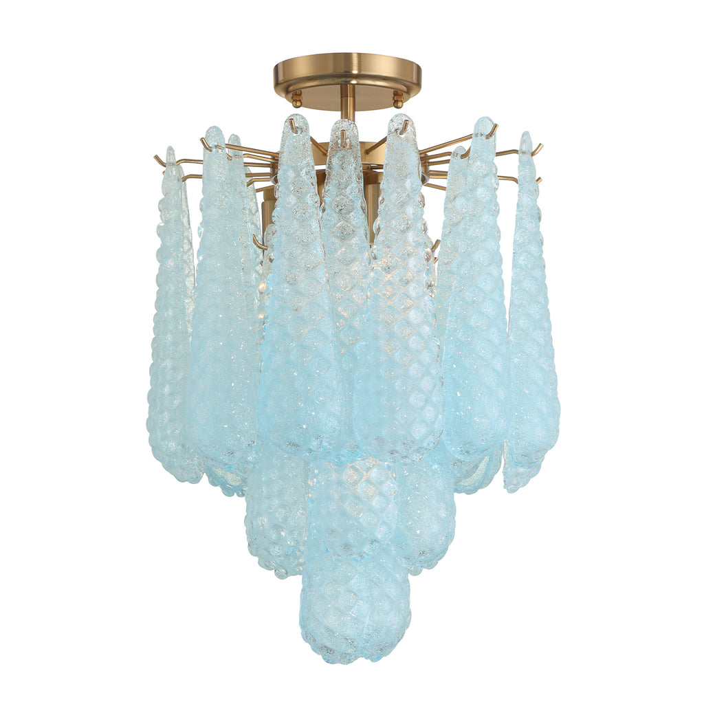OLL-6004-AG-BL_CEILING Ollie 14.25'' Semi Flush Mount | Main Image