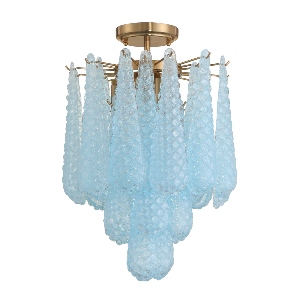 OLL-6004-AG-BL_CEILING Ollie 14.25'' Semi Flush Mount | Alternate Image