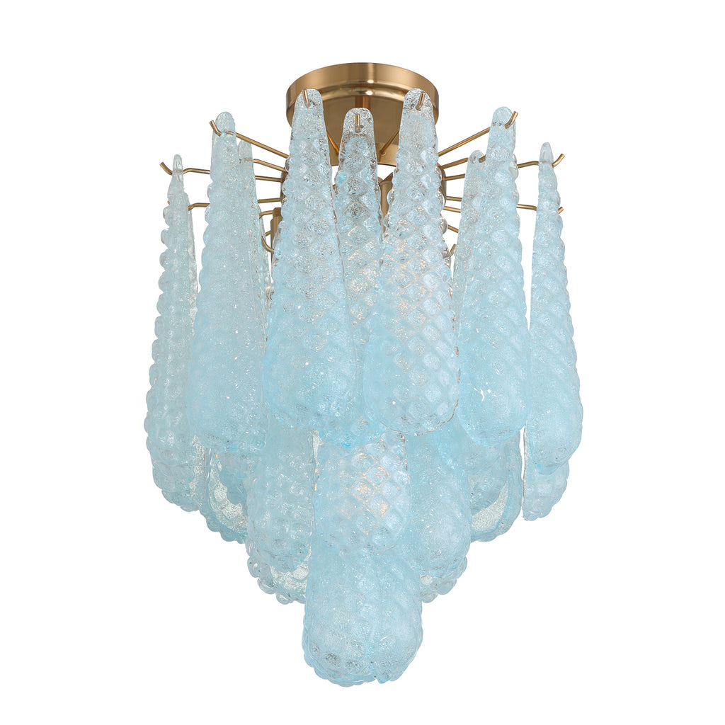 OLL-6004-AG-BL_CEILING Ollie 14.25'' Semi Flush Mount | Alternate Image