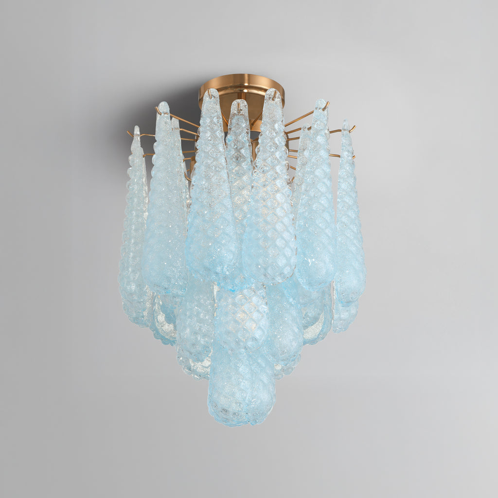 OLL-6004-AG-BL_CEILING Ollie 14.25'' Semi Flush Mount | Lifestyle Image