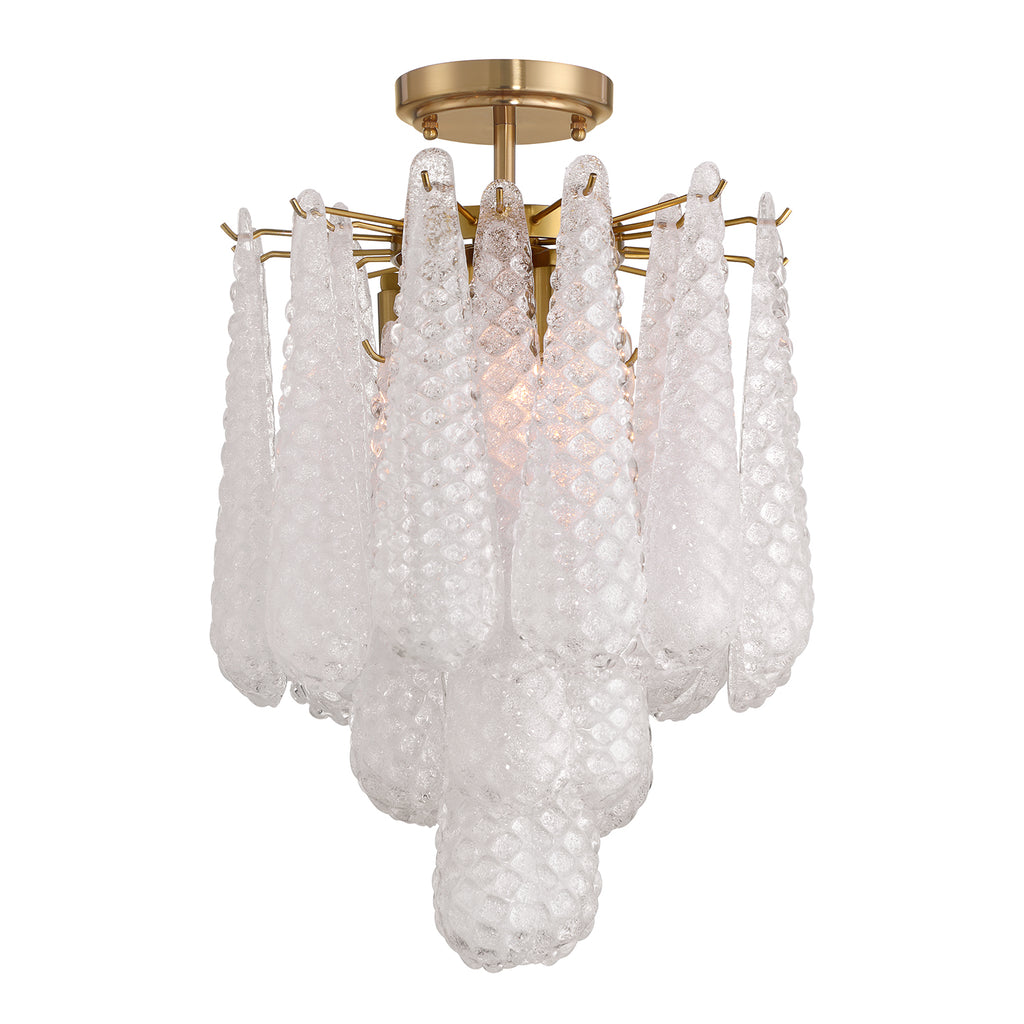 OLL-6004-AG-CL_CEILING Ollie 14.25'' Semi Flush Mount | Main Image