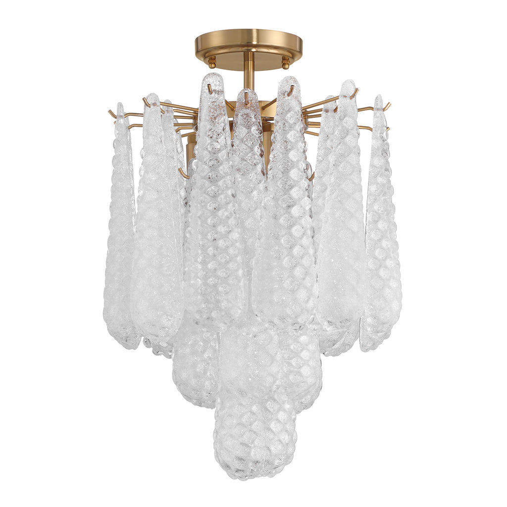 OLL-6004-AG-CL_CEILING Ollie 14.25'' Semi Flush Mount | Alternate Image