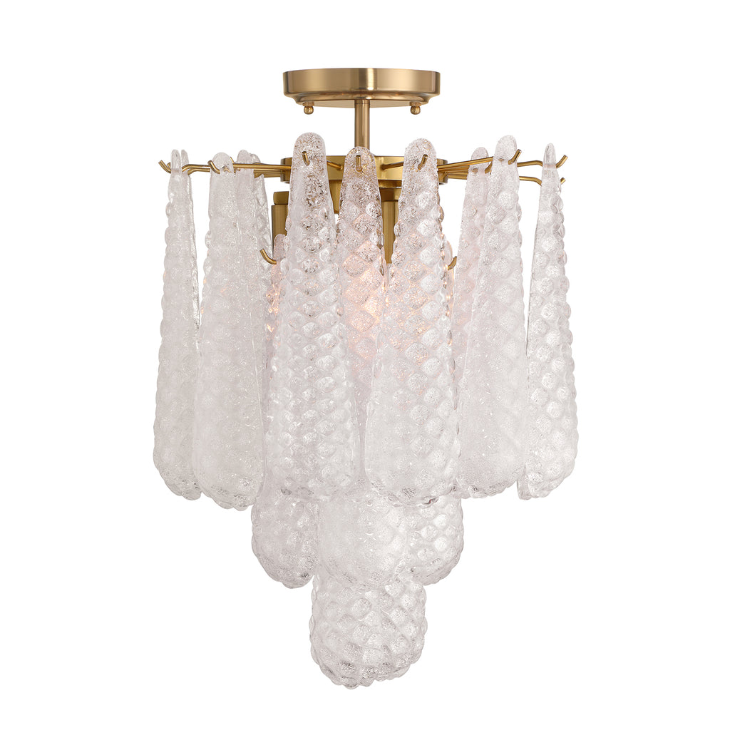 OLL-6004-AG-CL_CEILING Ollie 14.25'' Semi Flush Mount | Alternate Image