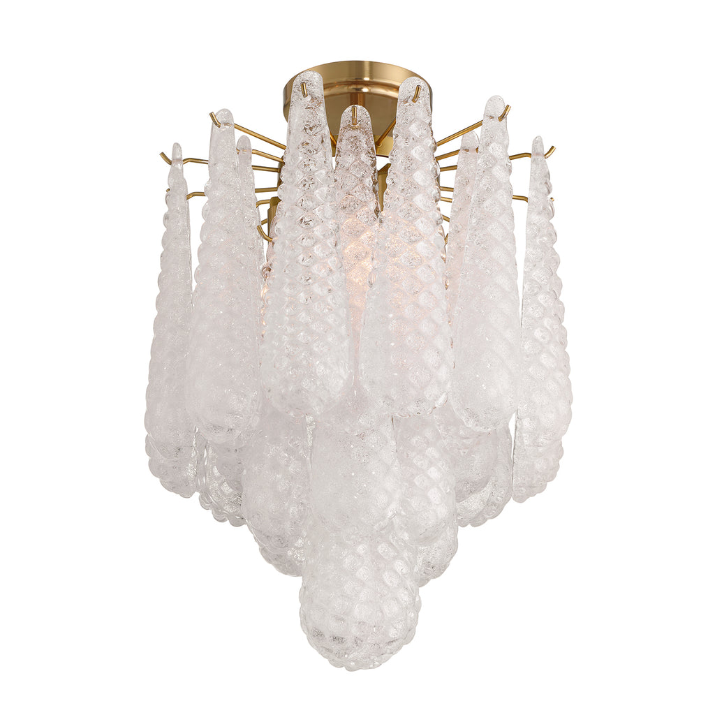 OLL-6004-AG-CL_CEILING Ollie 14.25'' Semi Flush Mount | Alternate Image