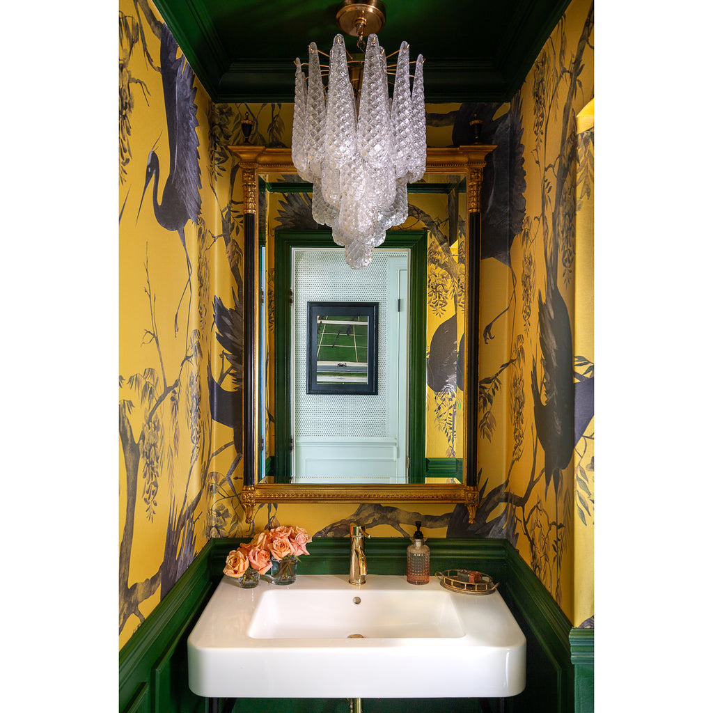 Crystorama Ollie 14.25'' Chandelier in Aged Brass - Lifestyle View
