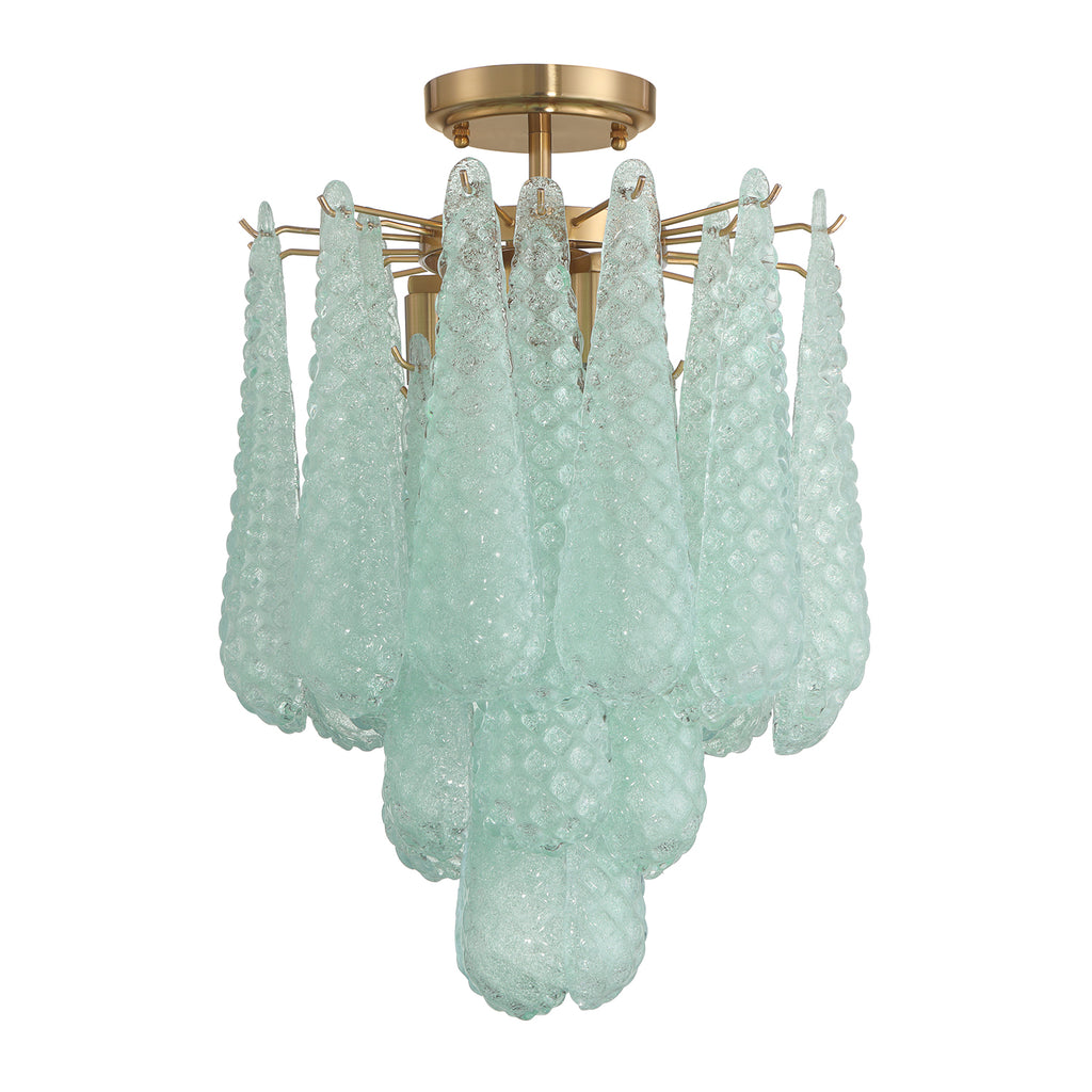 OLL-6004-AG-GR_CEILING Ollie 14.25'' Semi Flush Mount | Alternate Image
