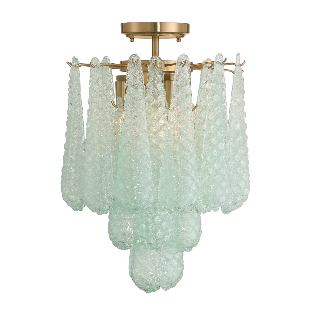 OLL-6004-AG-GR_CEILING Ollie 14.25'' Semi Flush Mount | Alternate Image