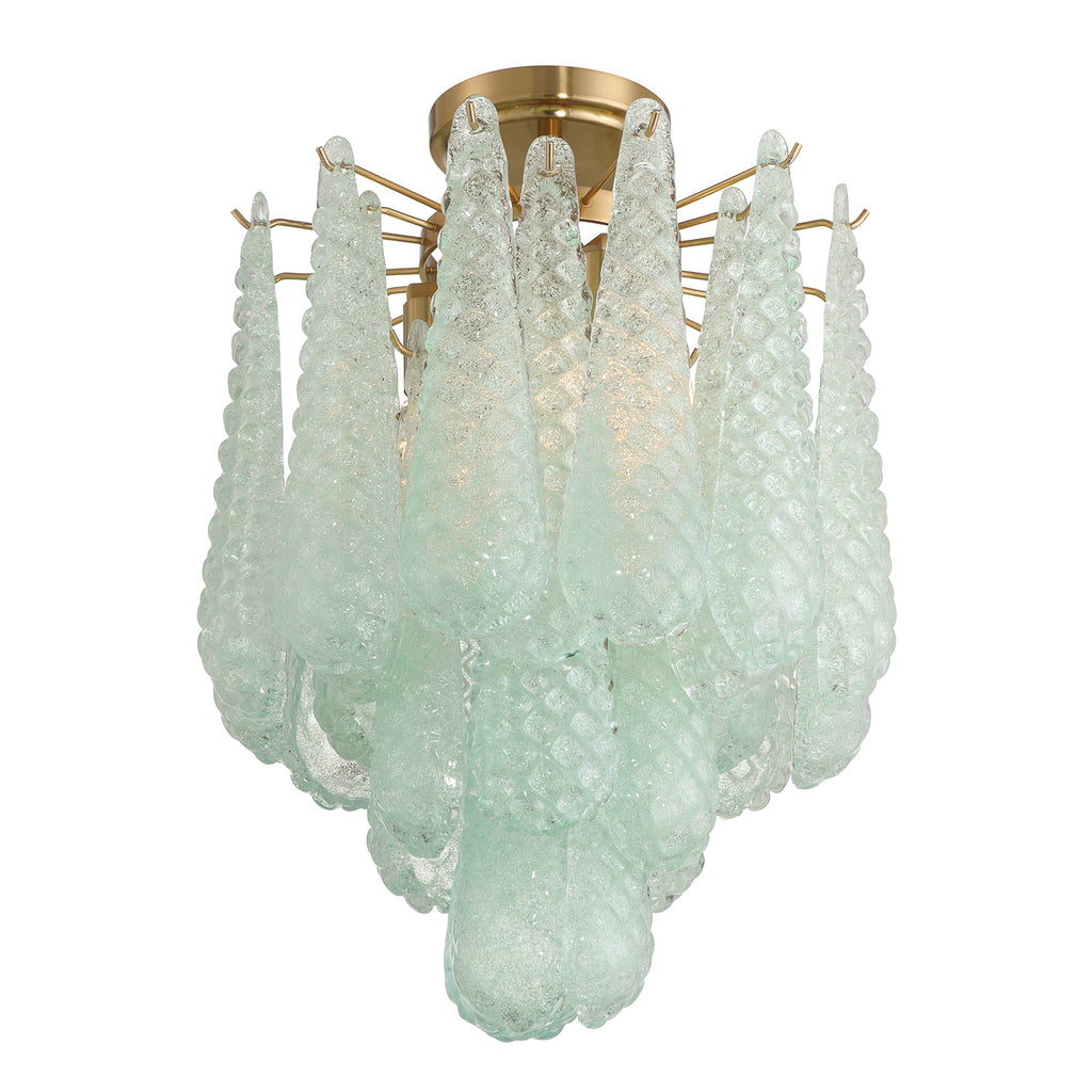 OLL-6004-AG-GR_CEILING Ollie 14.25'' Semi Flush Mount | Alternate Image