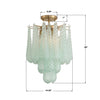 OLL-6004-AG-GR_CEILING Ollie 14.25'' Semi Flush Mount | Dimensions Image
