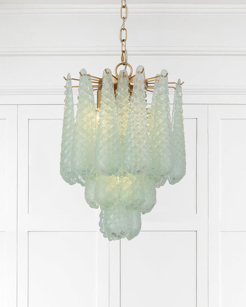 OLL-6004-AG-GR Ollie 14.25'' Chandelier | Lifestyle Image