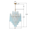 OLL-6006-AG-BL Ollie 26.25'' Chandelier | Dimensions Image