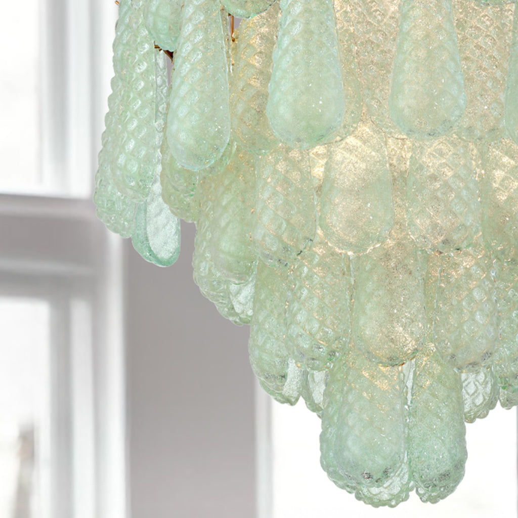 OLL-6006-AG-GR Ollie 26.25'' Chandelier | Lifestyle Image