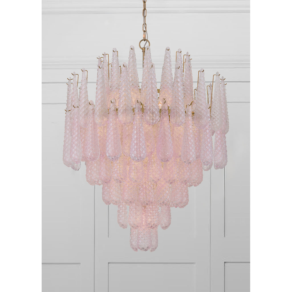 Crystorama Ollie 33.25'' Chandelier in Aged Brass - Lifestyle View