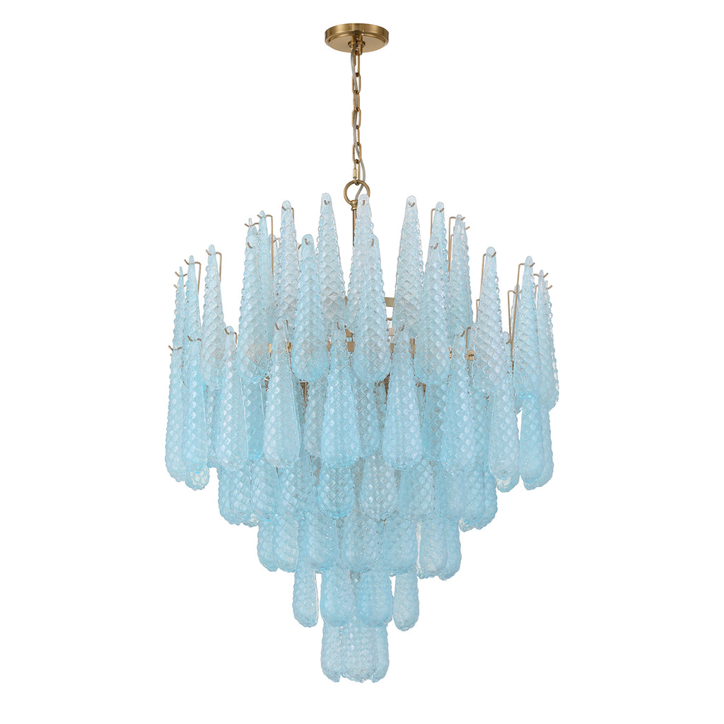 OLL-6008-AG-BL Ollie 21 Light Chandelier | Alternate Image