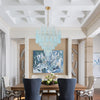 OLL-6008-AG-BL Ollie 33.25'' Chandelier | Lifestyle Image