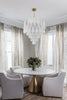 Crystorama Ollie 33.25'' Chandelier in Aged Brass - Lifestyle View