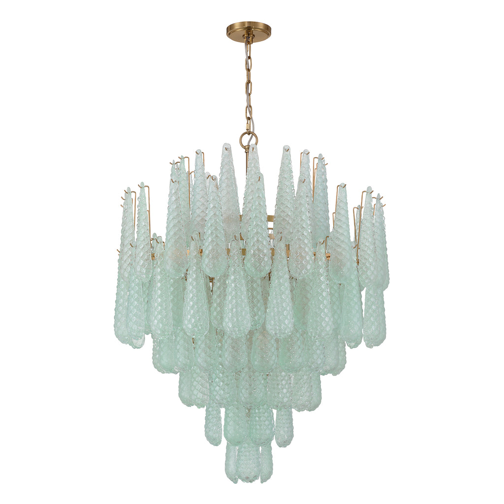 OLL-6008-AG-GR Ollie 21 Light Chandelier | Alternate Image