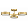 Crystorama Orson 22.5'' Semi Flush Mount in Modern Gold - Additional View