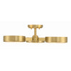 Crystorama Orson 22.5'' Semi Flush Mount in Modern Gold - Additional View