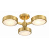 Crystorama Orson 22.5'' Semi Flush Mount in Modern Gold - Additional View