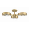 Crystorama Orson 22.5'' Semi Flush Mount in Modern Gold - Additional View