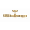 Crystorama Orson 22.5'' Semi Flush Mount in Modern Gold - Additional View