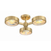 Crystorama Orson 22.5'' Semi Flush Mount in Modern Gold - Additional View