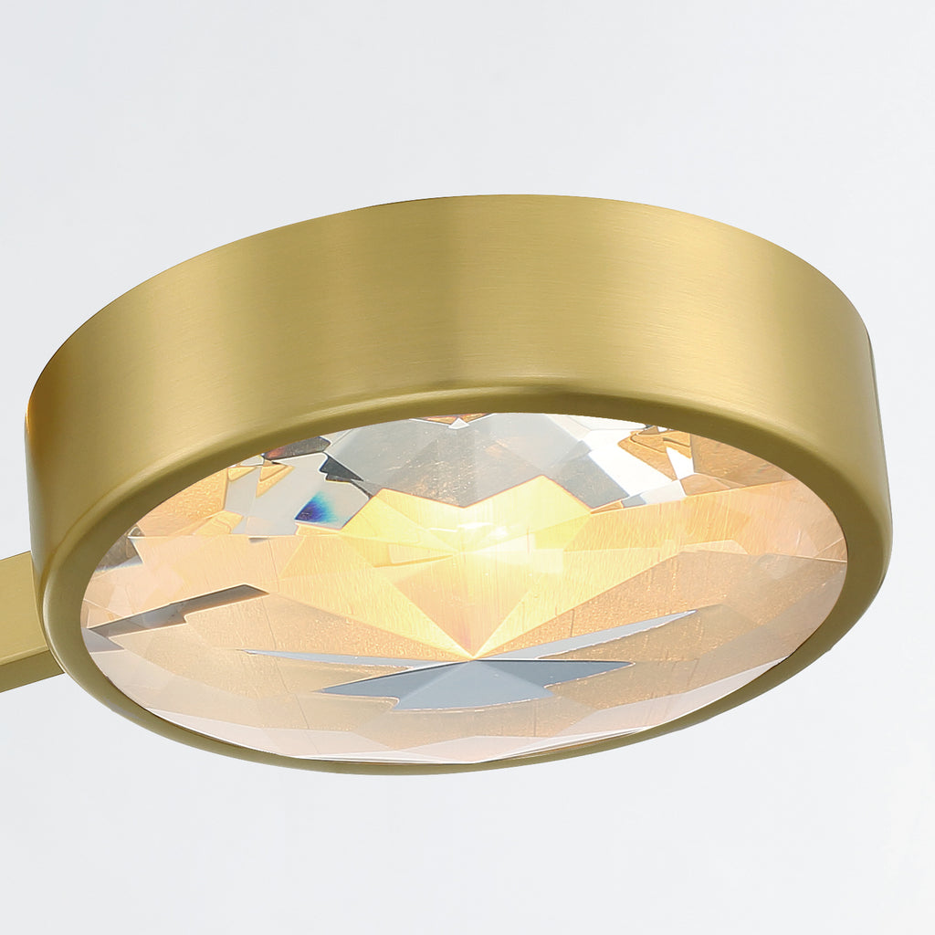 Crystorama Orson 22.5'' Semi Flush Mount in Modern Gold - Additional View