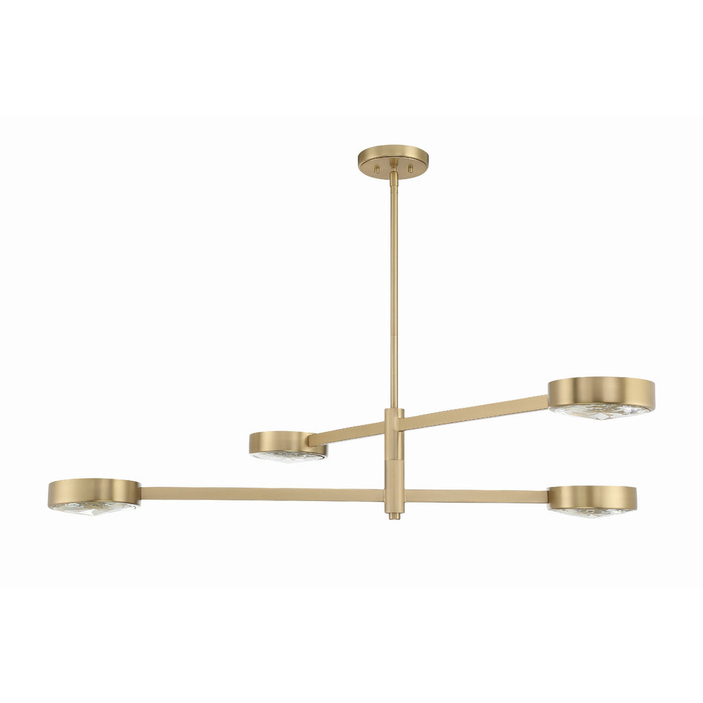 Crystorama Orson 54'' Linear Chandelier in Modern Gold - Additional View