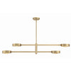 Crystorama Orson 54'' Linear Chandelier in Modern Gold - Additional View