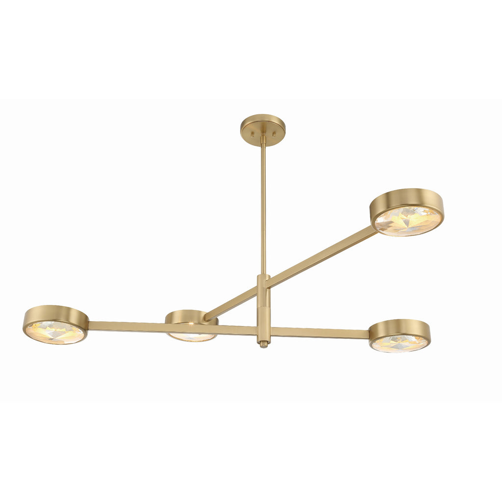 Crystorama Orson 54'' Linear Chandelier in Modern Gold - Additional View