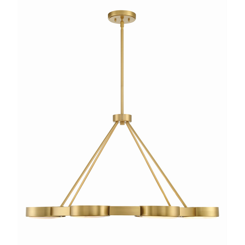 Crystorama Orson 38.5'' Chandelier in Modern Gold - Additional View