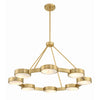 Crystorama Orson 38.5'' Chandelier in Modern Gold - Additional View