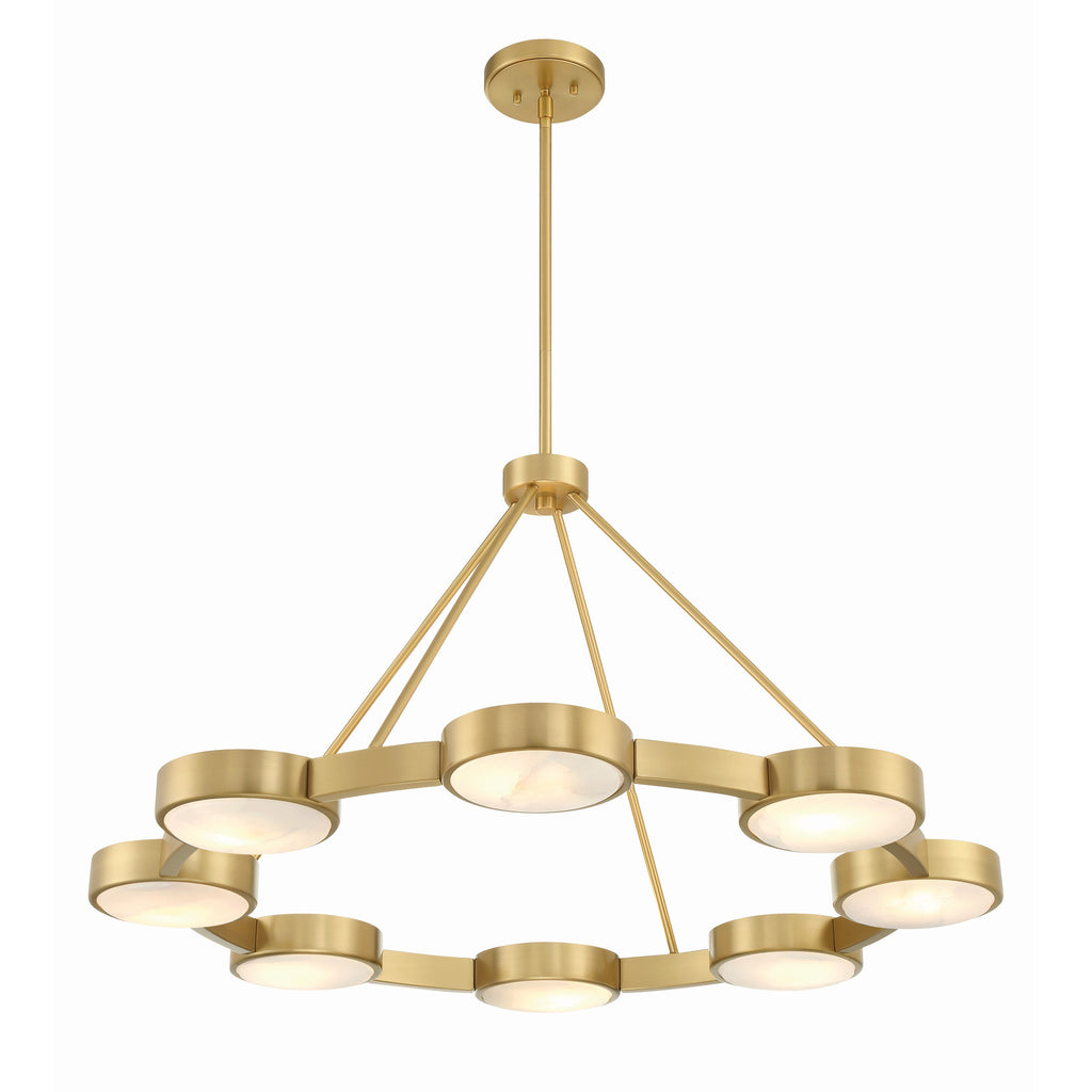 Crystorama Orson 38.5'' Chandelier in Modern Gold - Additional View