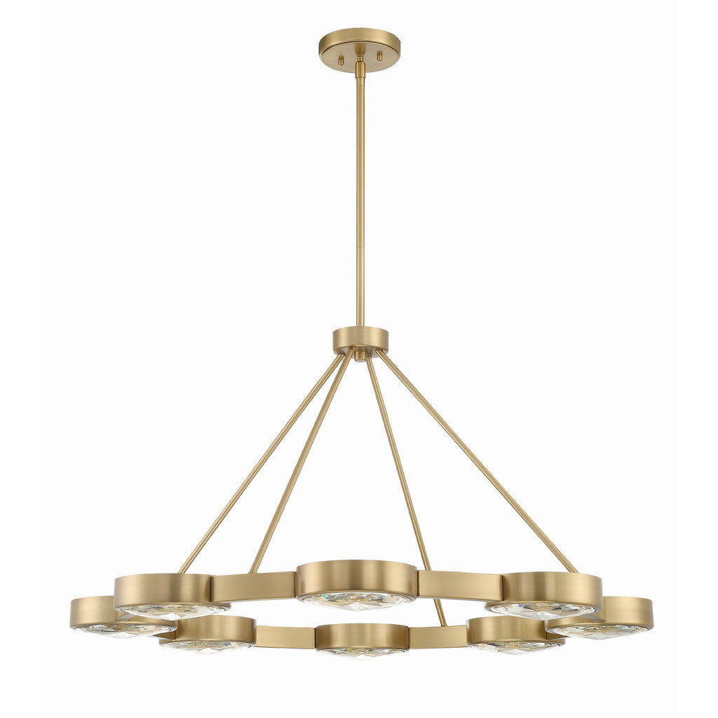 Crystorama Orson 38.5'' Chandelier in Modern Gold - Additional View
