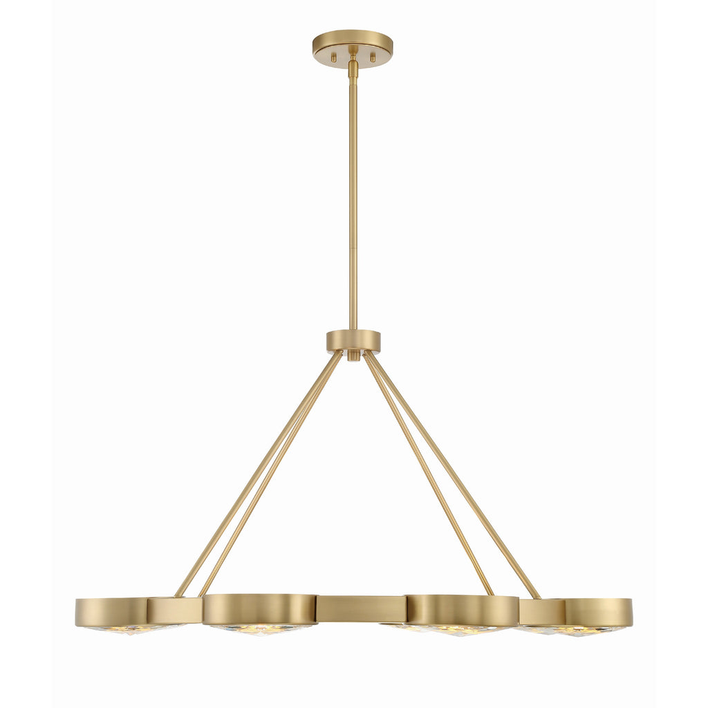 Crystorama Orson 38.5'' Chandelier in Modern Gold - Additional View