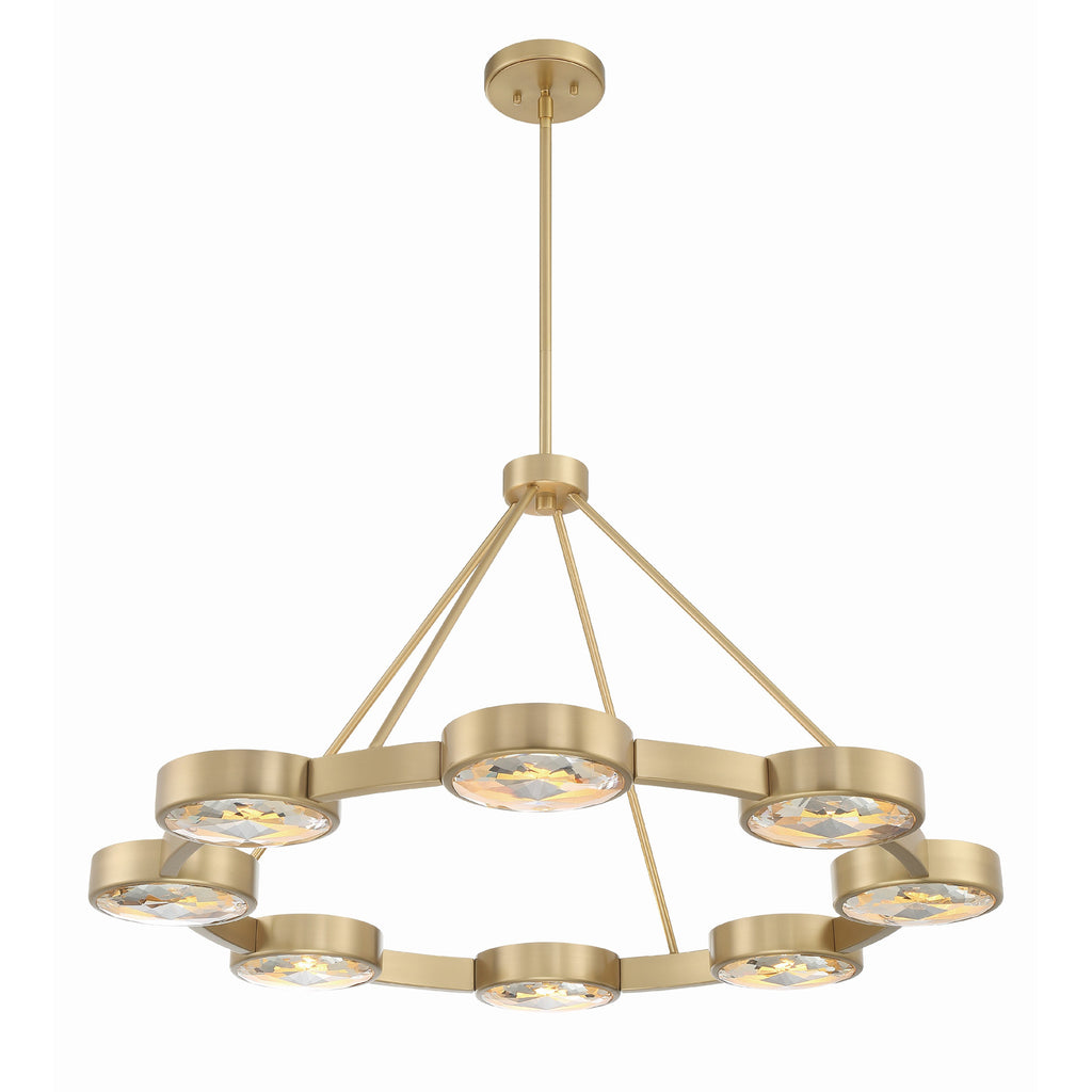 Crystorama Orson 38.5'' Chandelier in Modern Gold - Additional View