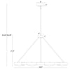 Crystorama Orson 38.5'' Chandelier - Product Dimensions