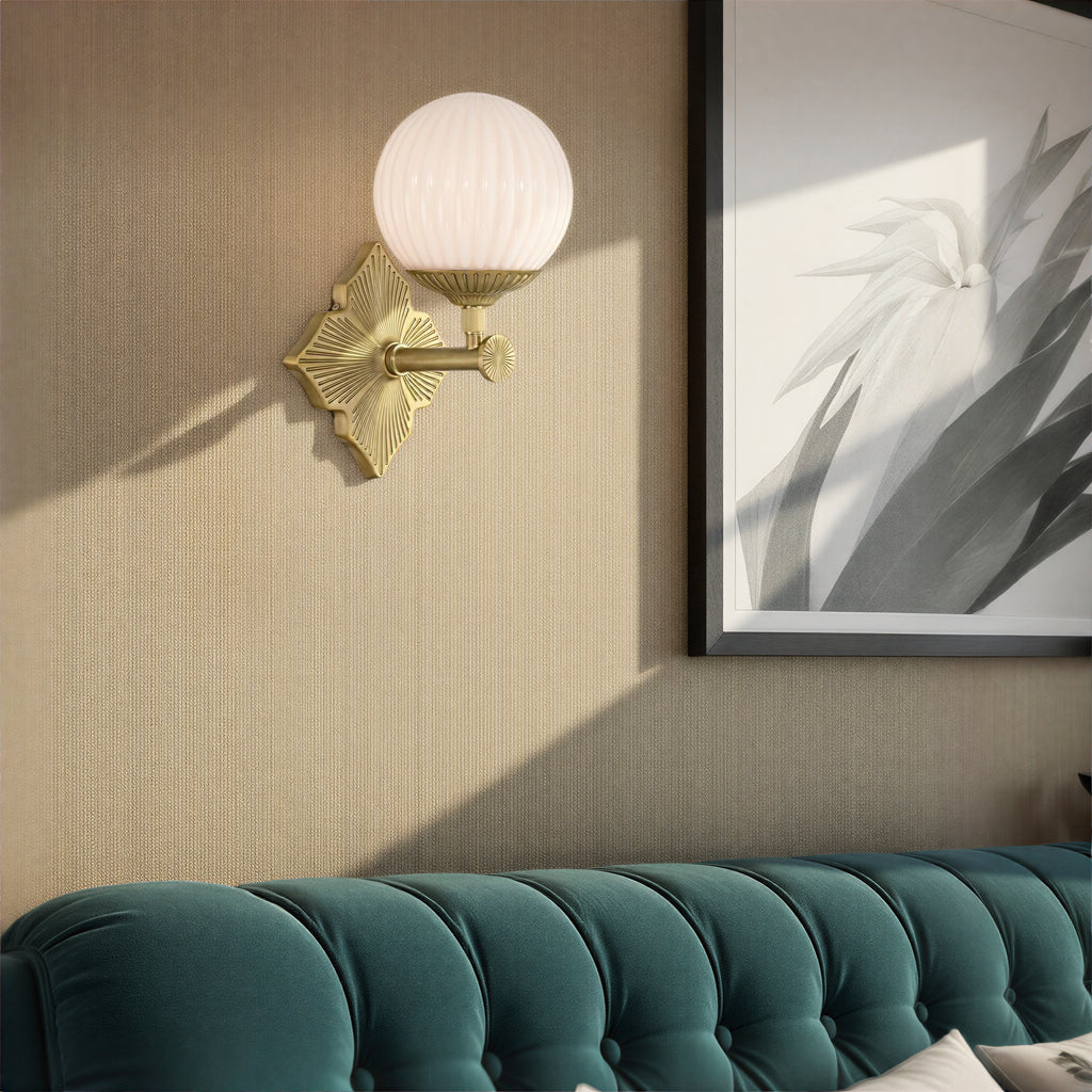 ORY-1001-AG-WH Orly 7.5'' Sconce | Lifestyle Image