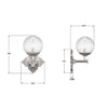 ORY-1001-PN-CL Orly 7.5'' Sconce | Dimensions Image