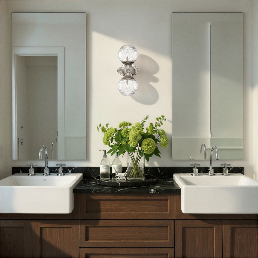 ORY-1002-PN-CL Orly 7.5'' Sconce | Lifestyle Image